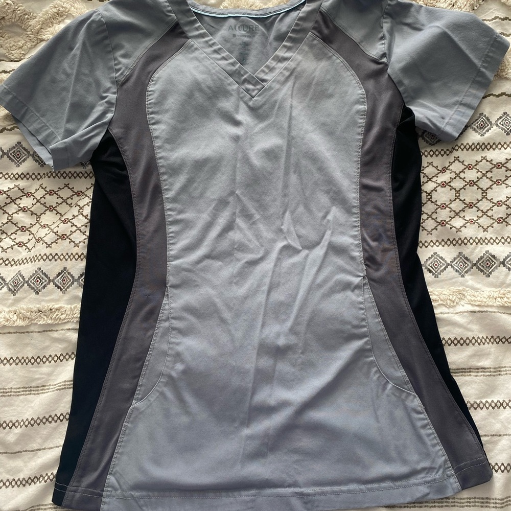 Grey Scrub Top